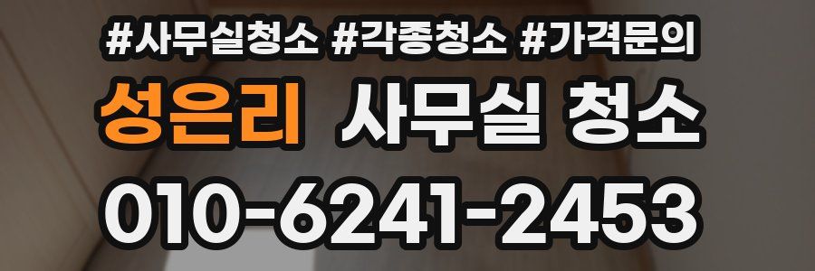 성은리 사무실 청소