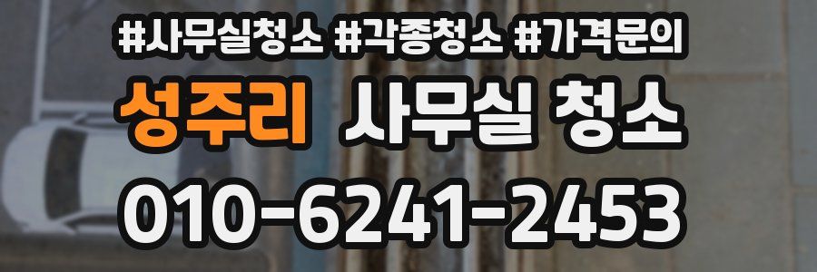 성주리 사무실 청소