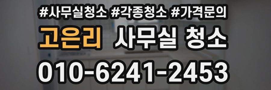 고은리 사무실 청소