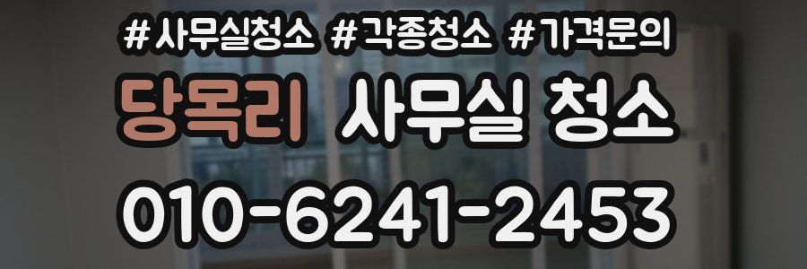 당목리 사무실 청소