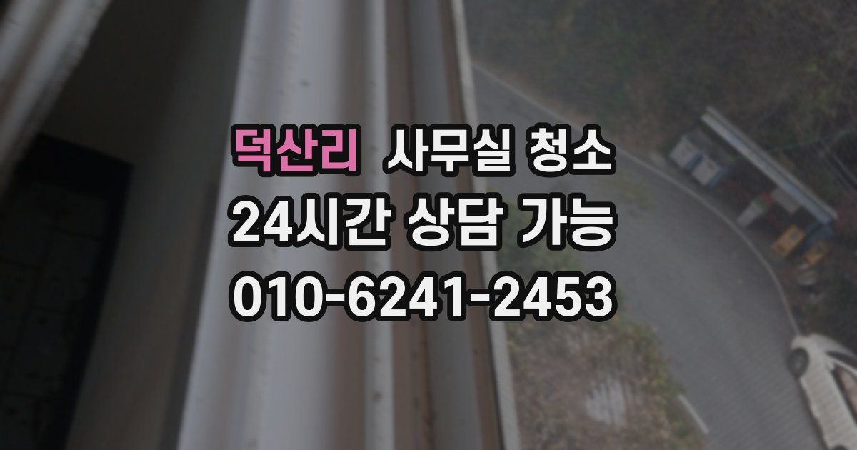 덕산리 사무실 청소
