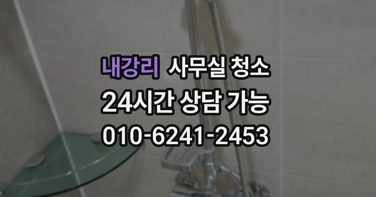 내강리 사무실 청소