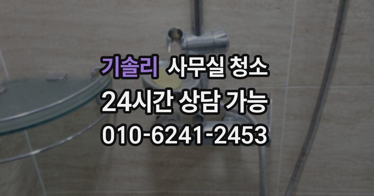 기솔리 사무실 청소