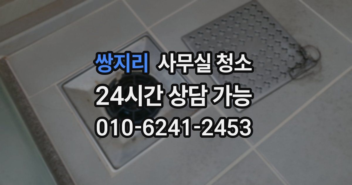 쌍지리 사무실 청소