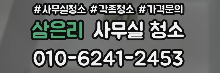 삼은리 사무실 청소