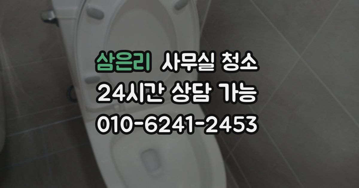 삼은리 사무실 청소