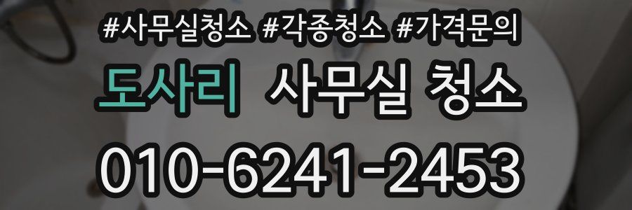 도사리 사무실 청소