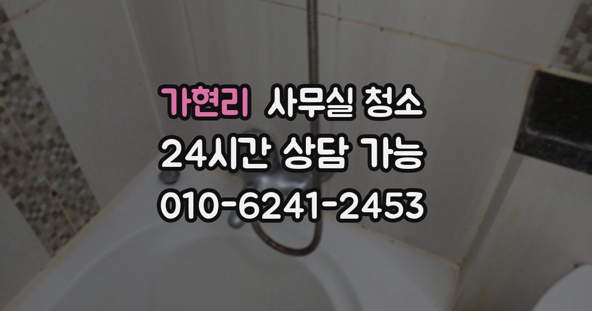 가현리 사무실 청소