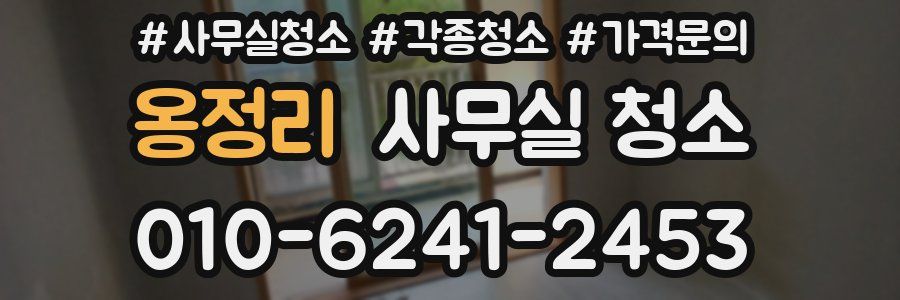 옹정리 사무실 청소