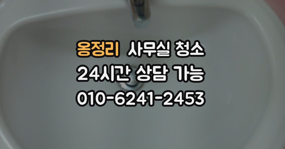 옹정리 사무실 청소