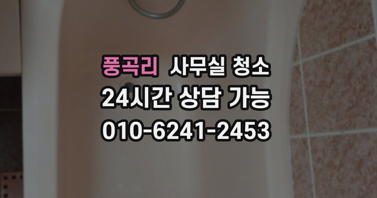풍곡리 사무실 청소
