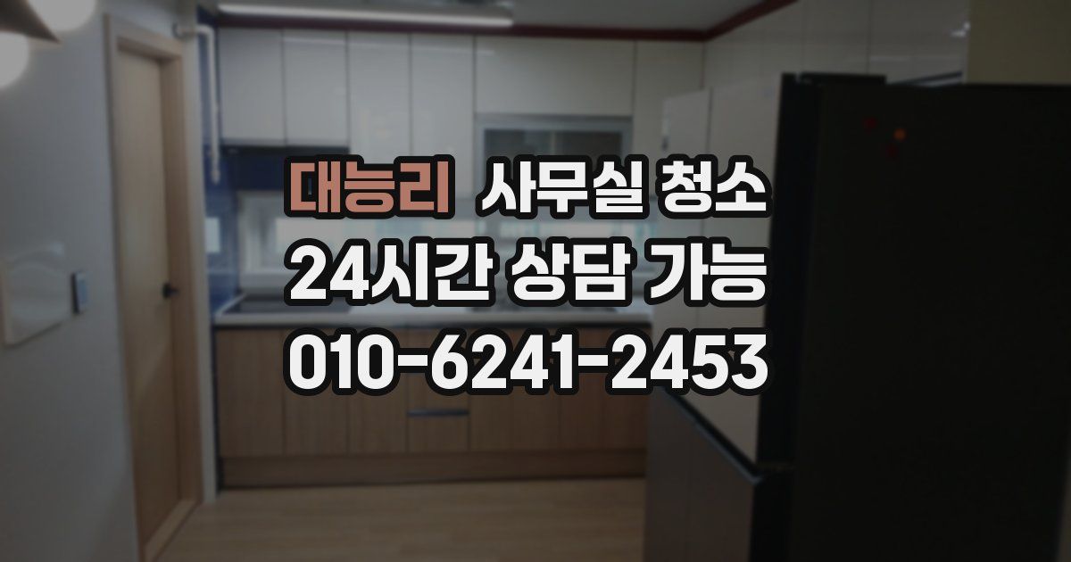 대능리 사무실 청소