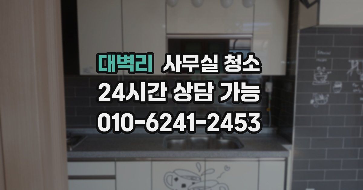 대벽리 사무실 청소