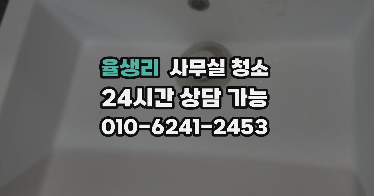 율생리 사무실 청소
