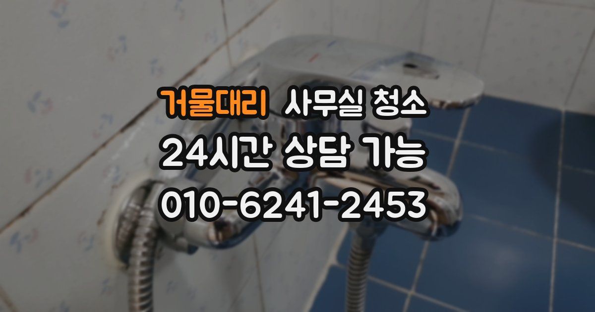거물대리 사무실 청소