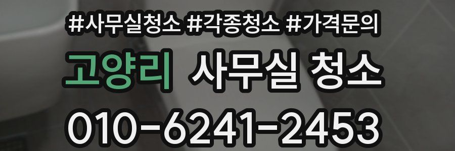 고양리 사무실 청소