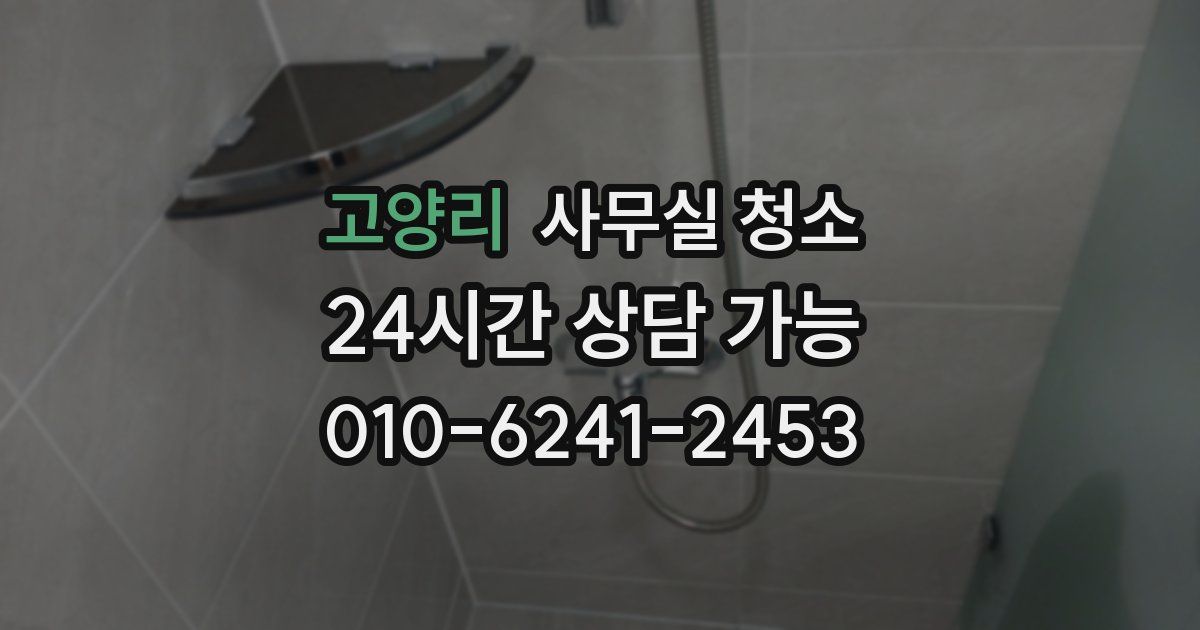 고양리 사무실 청소