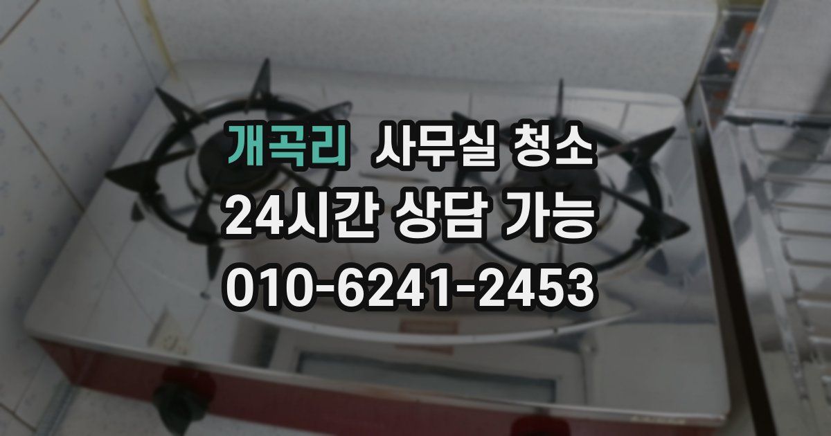 개곡리 사무실 청소