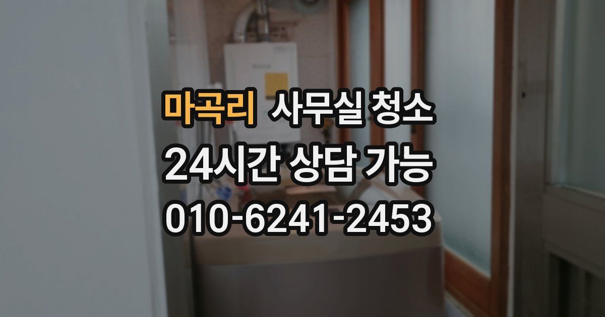 마곡리 사무실 청소