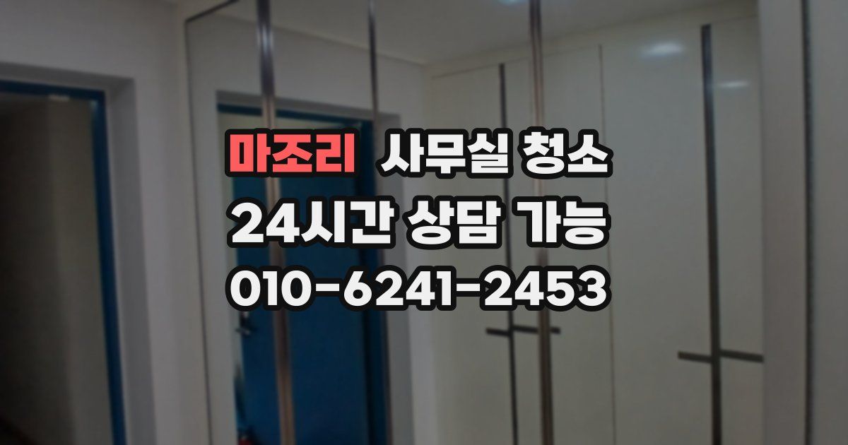 마조리 사무실 청소
