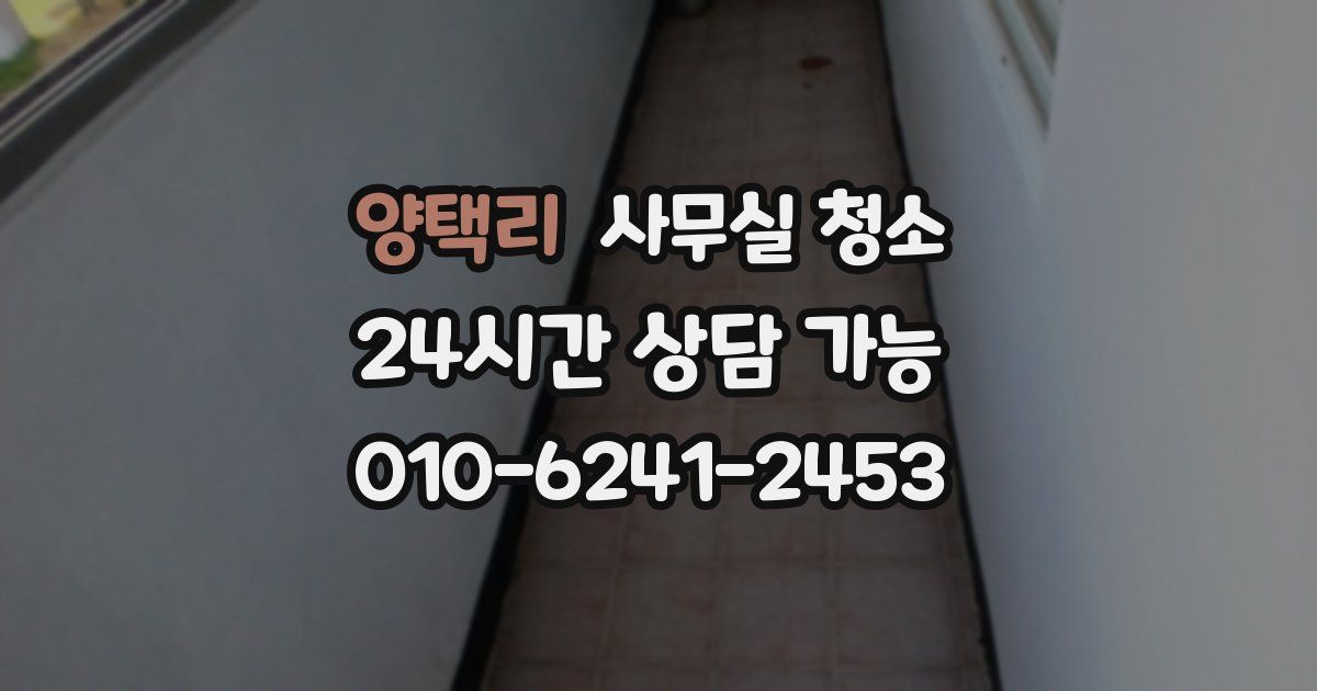 양택리 사무실 청소
