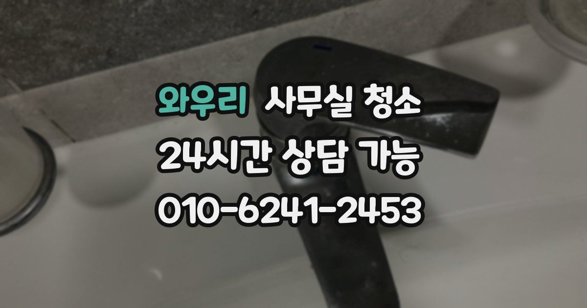 와우리 사무실 청소