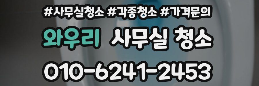 와우리 사무실 청소