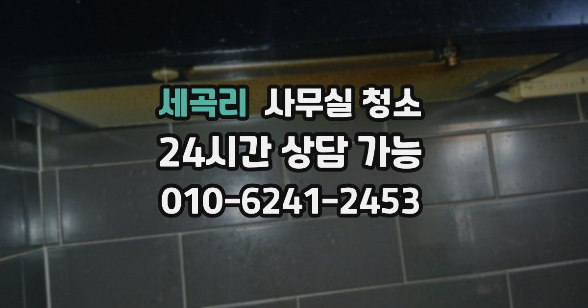 세곡리 사무실 청소