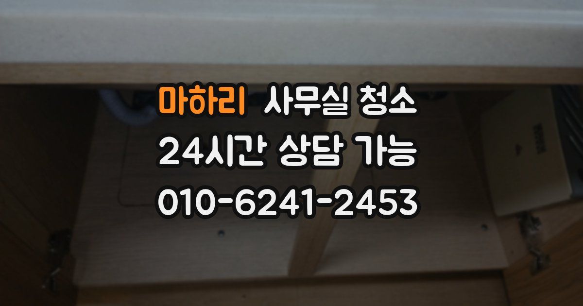 마하리 사무실 청소