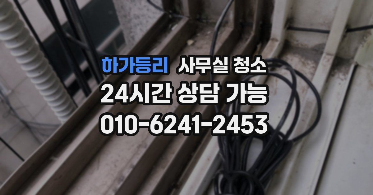 하가등리 사무실 청소