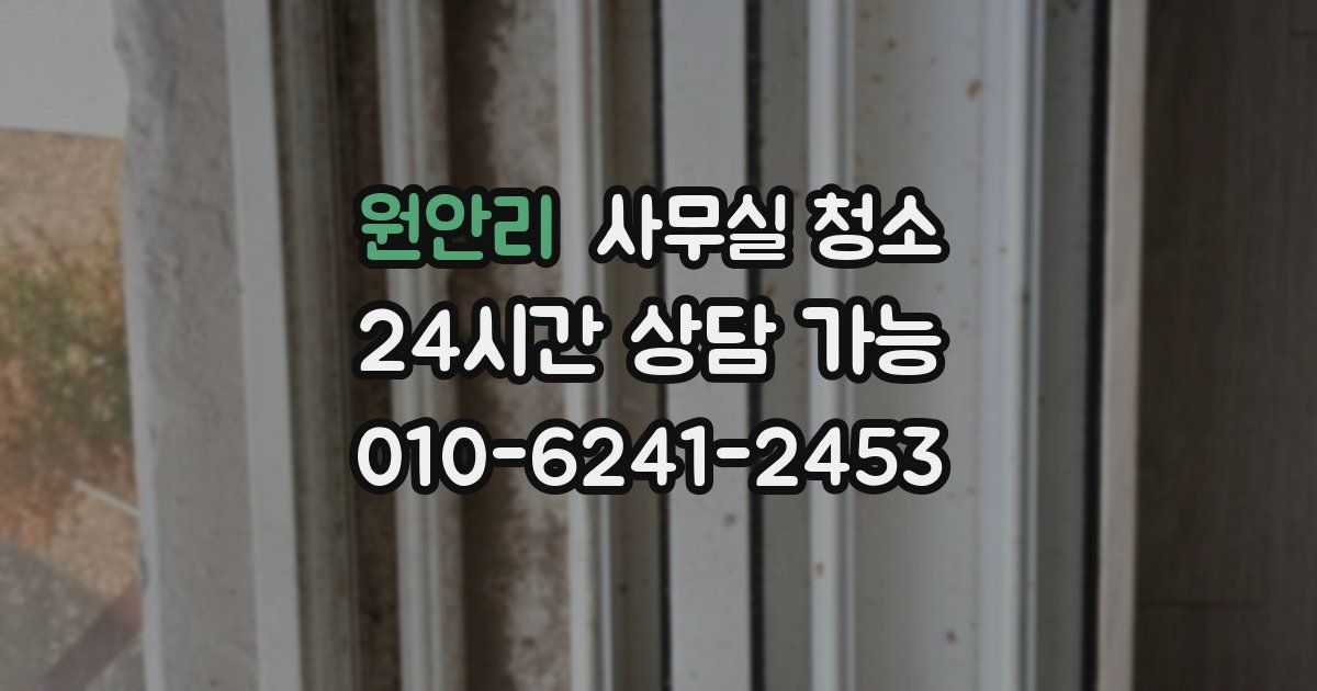 원안리 사무실 청소