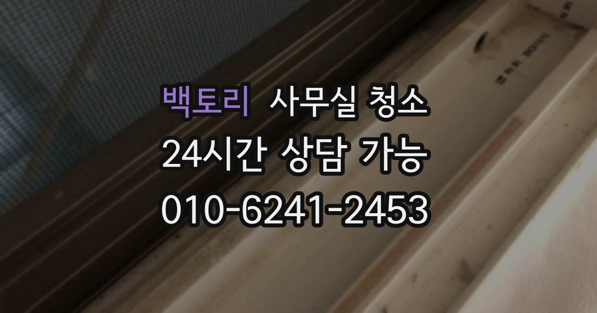 백토리 사무실 청소