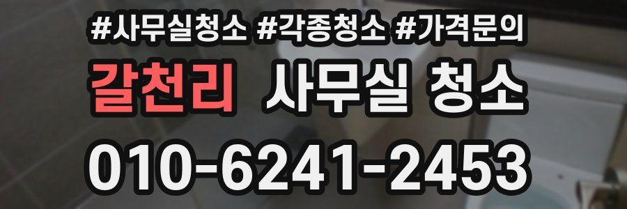 갈천리 사무실 청소