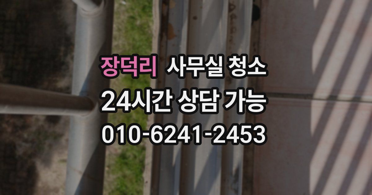 장덕리 사무실 청소