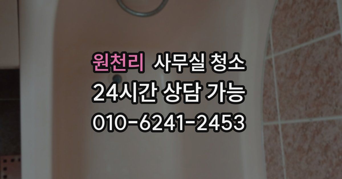 원천리 사무실 청소