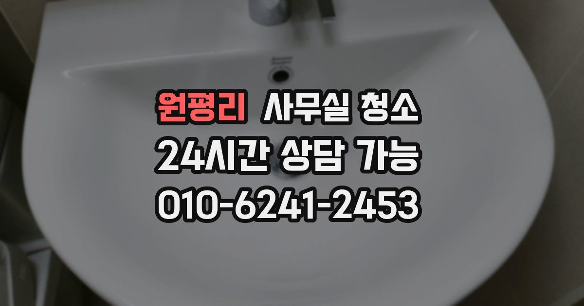 원평리 사무실 청소