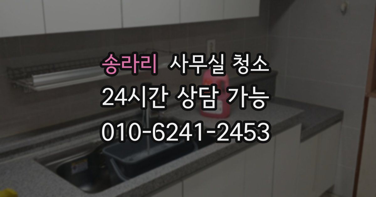 송라리 사무실 청소