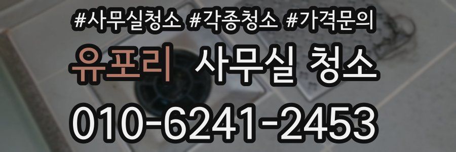 유포리 사무실 청소