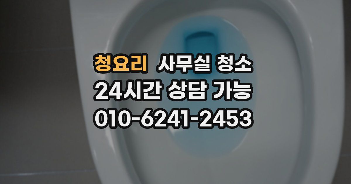 청요리 사무실 청소
