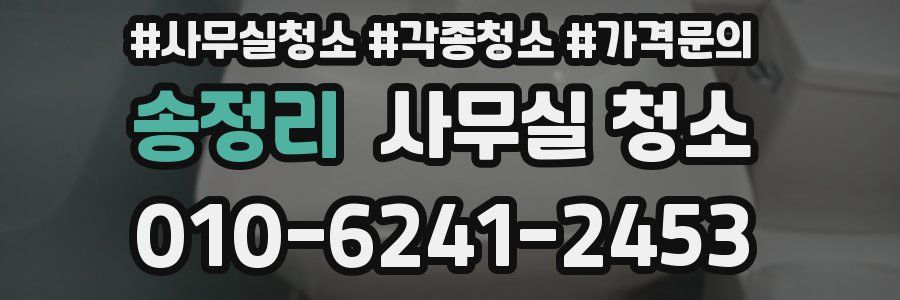 송정리 사무실 청소