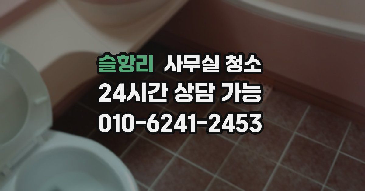 슬항리 사무실 청소