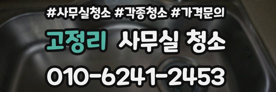 고정리 사무실 청소