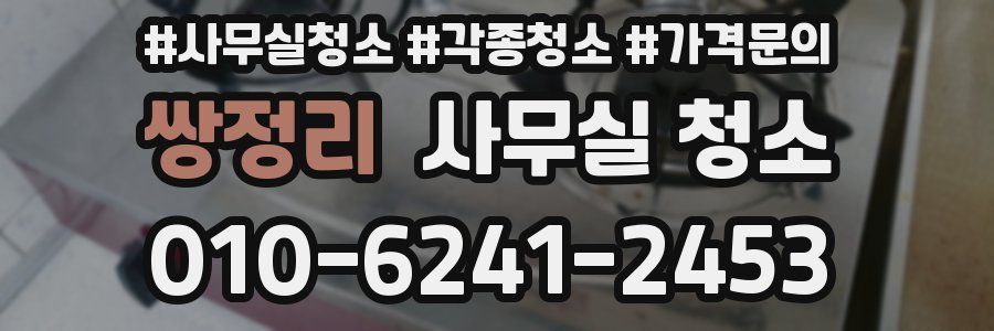쌍정리 사무실 청소