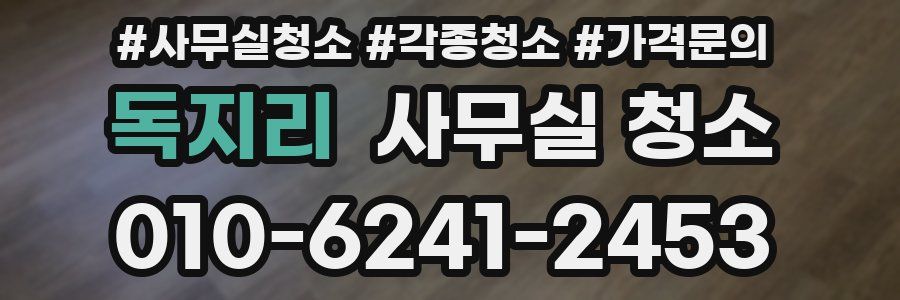 독지리 사무실 청소
