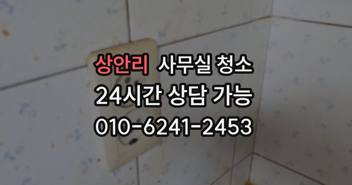 상안리 사무실 청소