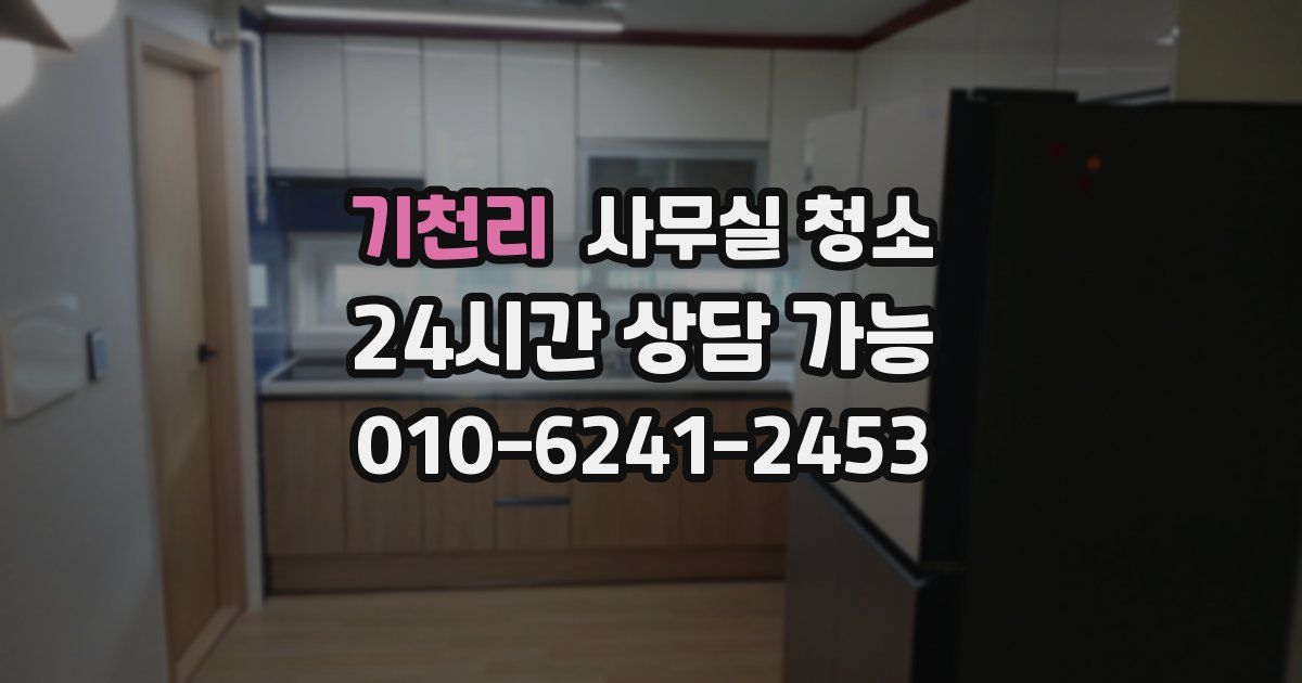 기천리 사무실 청소
