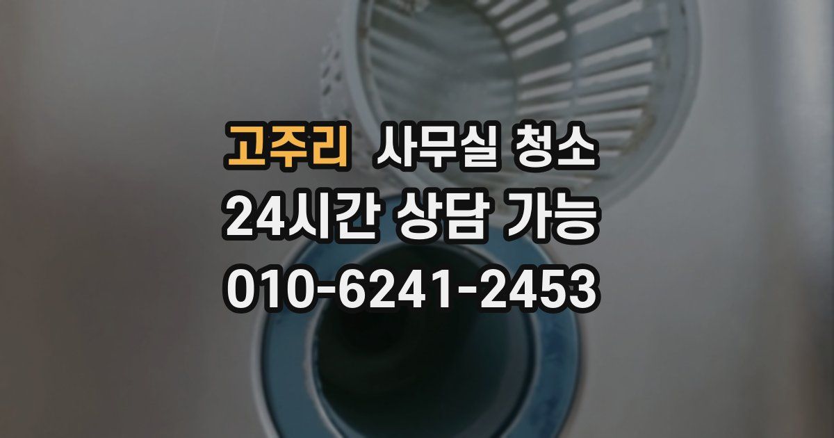고주리 사무실 청소