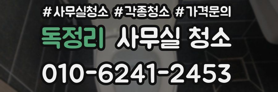 독정리 사무실 청소