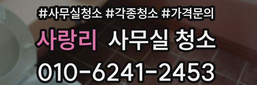 사랑리 사무실 청소