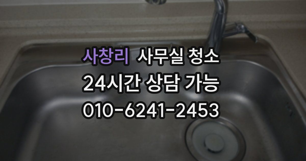 사창리 사무실 청소